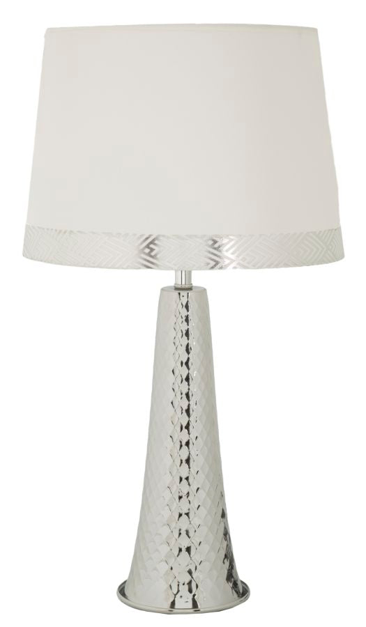Tafellamp Tower Table Lamp Silver 30×54 cm