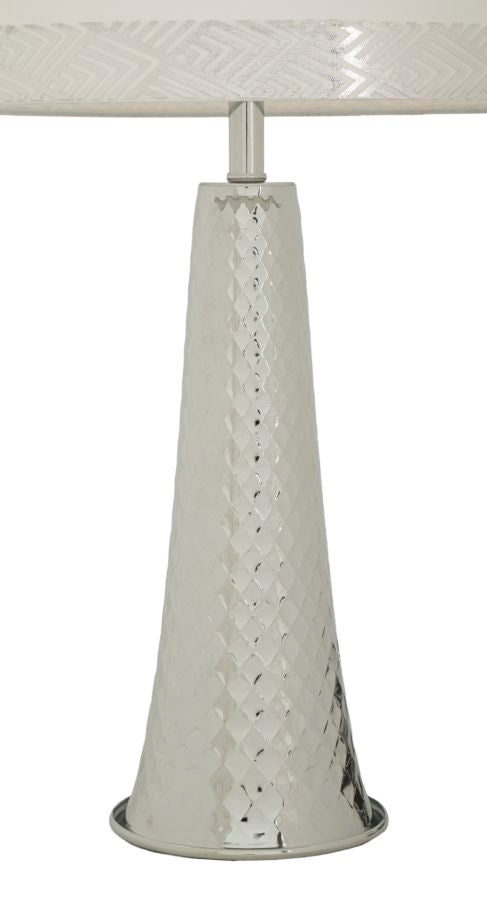 Tafellamp Tower Table Lamp Silver 30×54 cm
