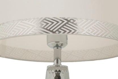 Tafellamp Tower Table Lamp Silver 30×54 cm