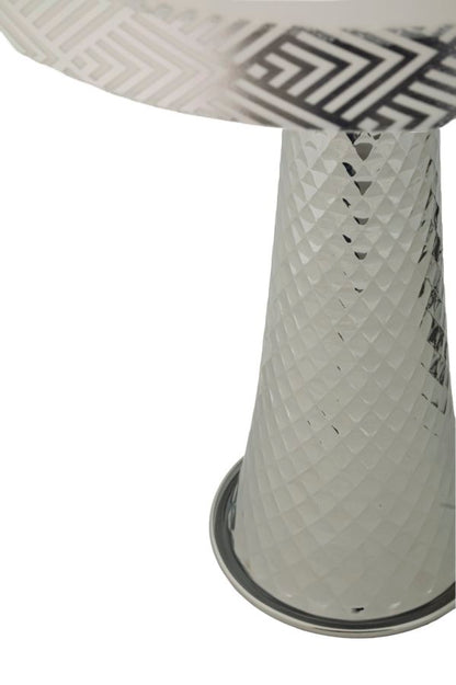 Tafellamp Tower Table Lamp Silver 30×54 cm