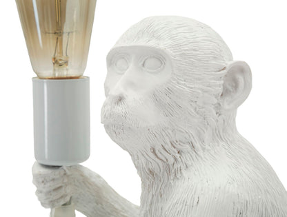 Tafellamp Monkey Sitting White 33×33×32 cm