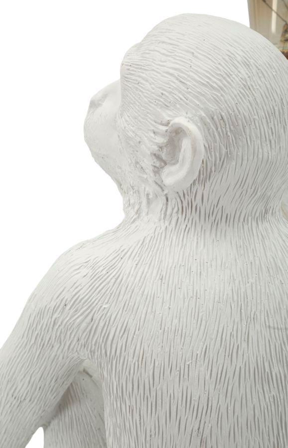 Tafellamp Monkey Sitting White 33×33×32 cm
