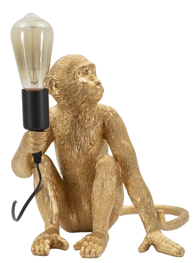 Tafellamp Monkey Sitting Gold 33×33×32 cm