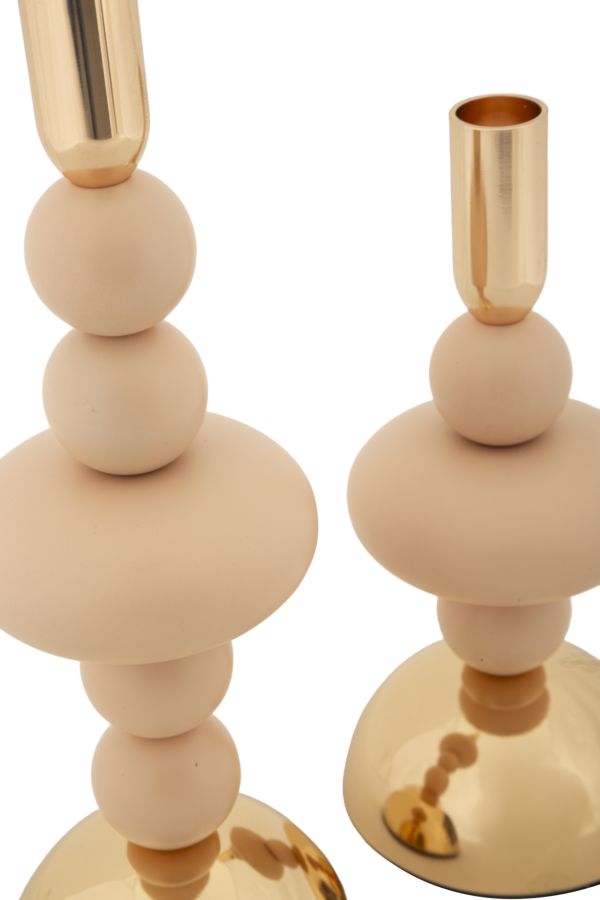 Kandelaar Pink Galaxy Set 2 Pcs Ø 10×22 cm