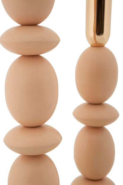Kandelaar Shuttle Pink Set 2 Pcs Ø 10×25 cm