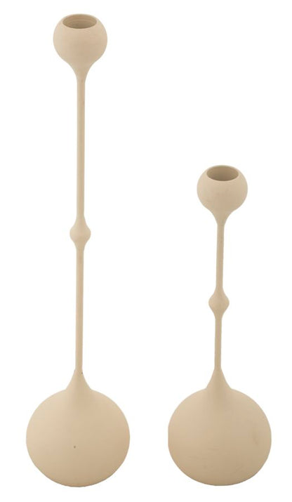 Kandelaar Slimmy Cream Set 2 Pcs Ø 8×26 cm