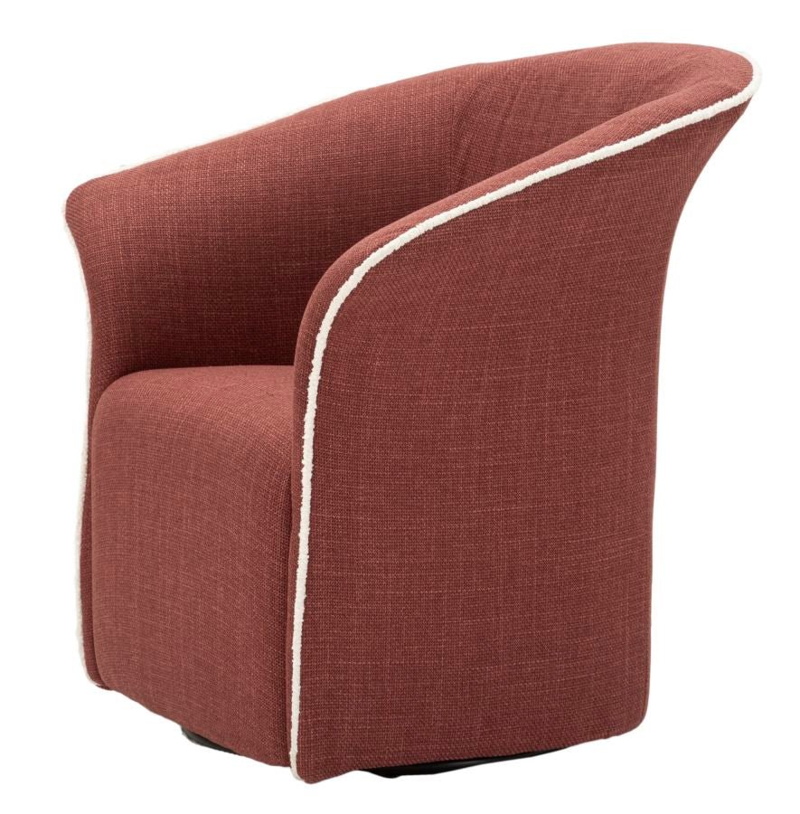 Fauteuil Siena Swivel Armchair Bordeaux 83,5×66×80 cm