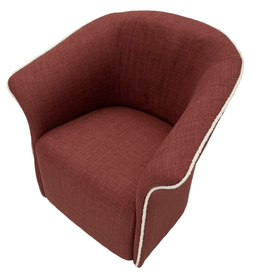 Fauteuil Siena Swivel Armchair Bordeaux 83,5×66×80 cm