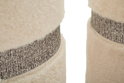 Opbergkruk Puff With Storage Saint-moritz Cream Set 2 Pcs Ø 40×47 cm