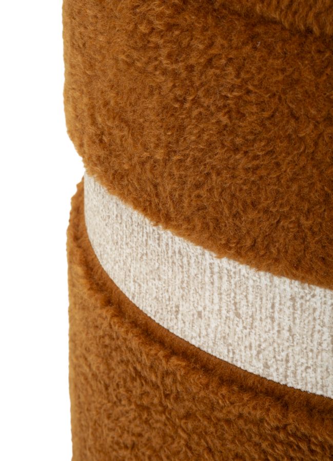 Opbergkruk Puff With Storage Saint-moritz Brown Set 2 Pcs Ø 40×47 cm