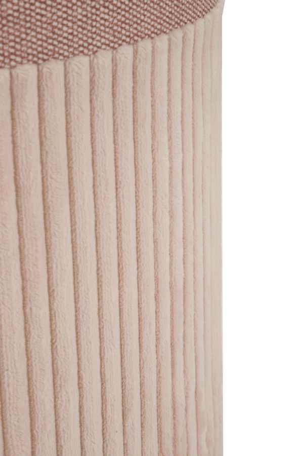 Opbergkruk Puff C/curtain Box Pink Set 3 Pcs Ø 40,5×49,5 cm
