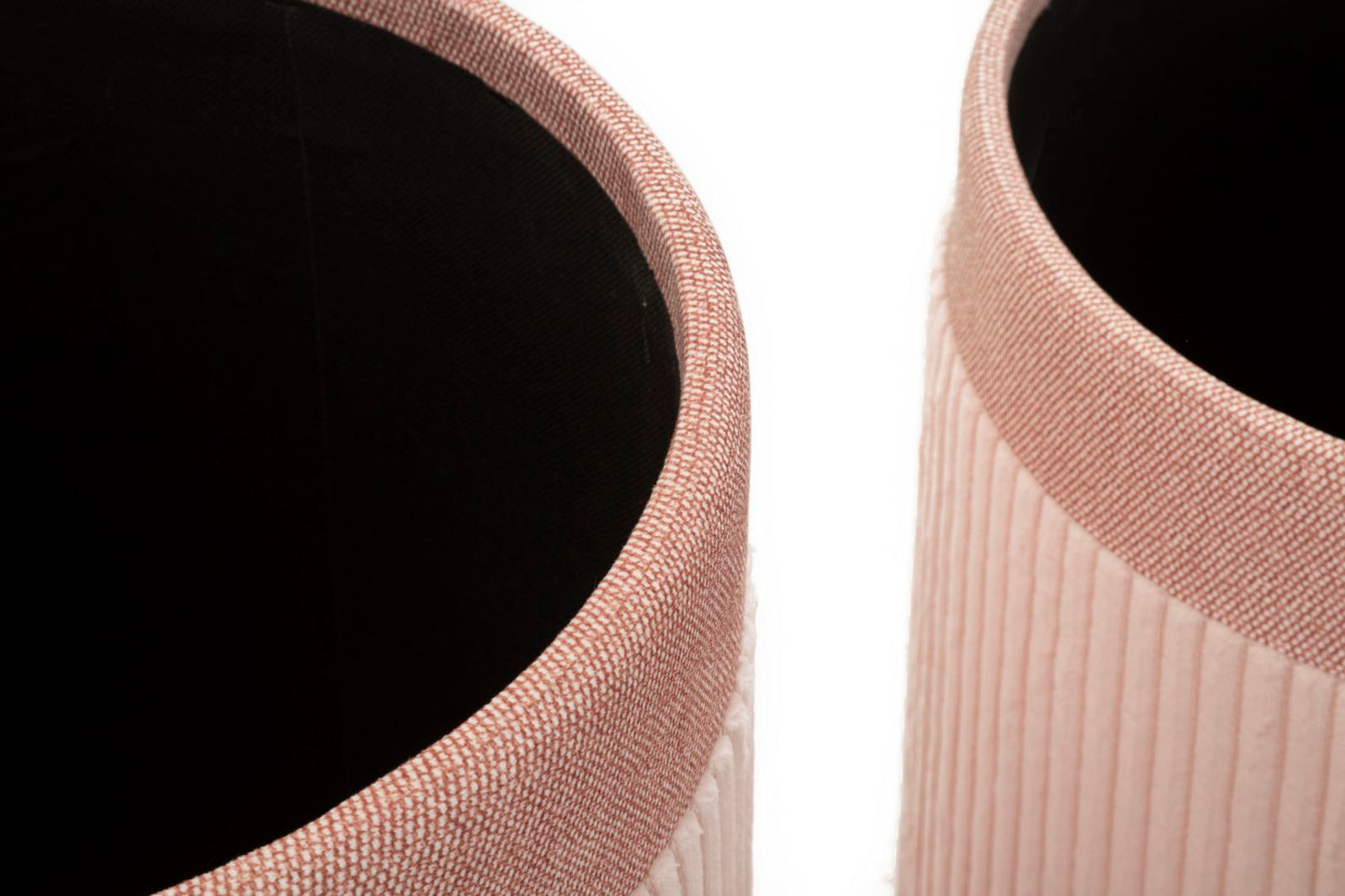 Opbergkruk Puff C/curtain Box Pink Set 3 Pcs Ø 40,5×49,5 cm