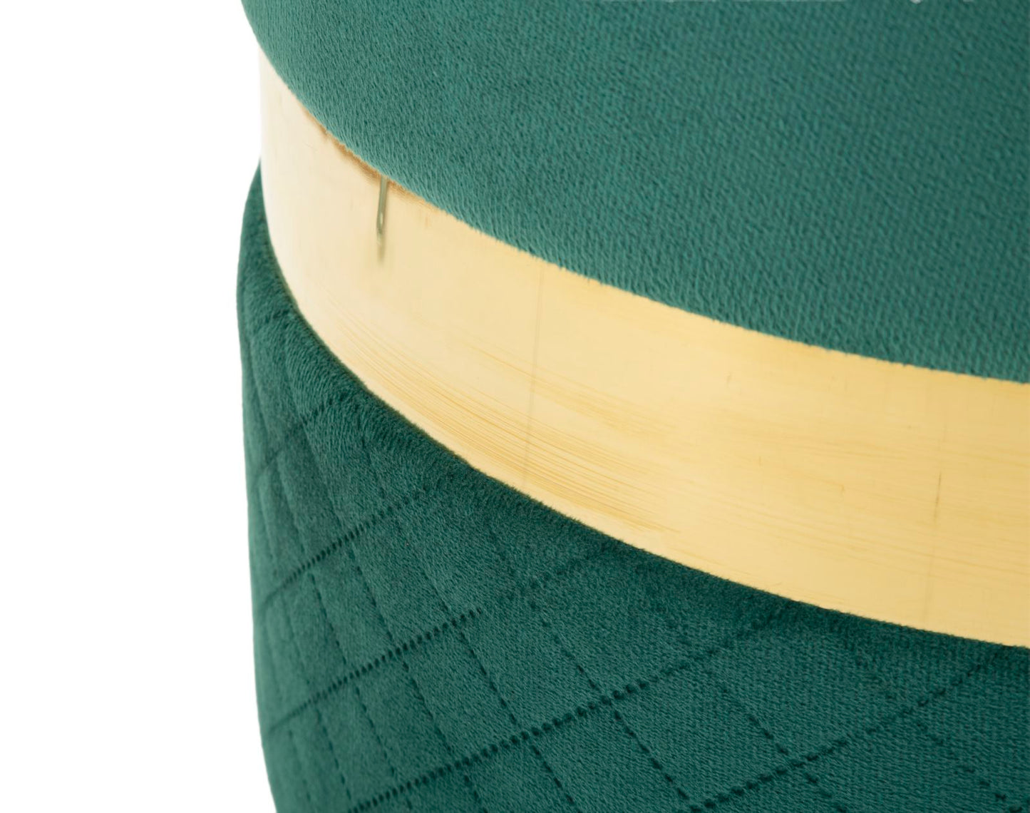 Opbergkruk Puff With Storage Sheffild Green Set 2 Pcs Ø 37×42 cm