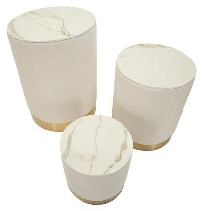 Tafel Display Shop With Storage Set 3 Pcs Ø 60×80 cm