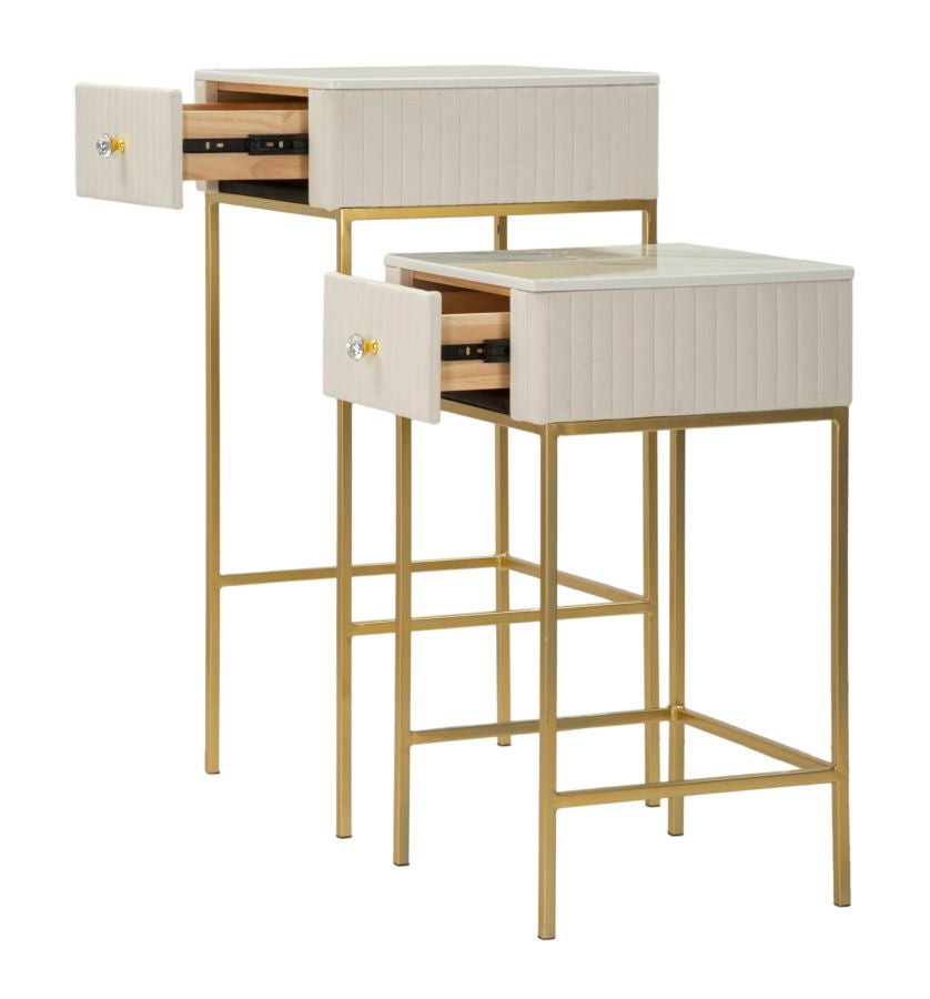 Tafel High Tables Wedding Square Set 2 Pcs Ø 45×90 cm