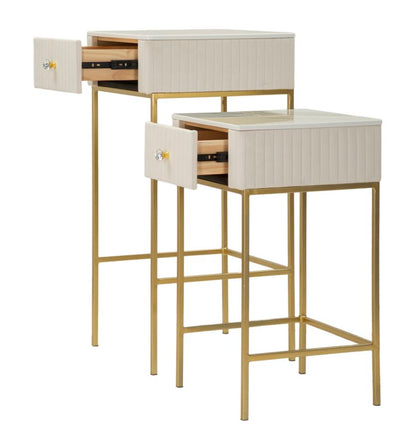 Tafel High Tables Wedding Square Set 2 Pcs Ø 45×90 cm