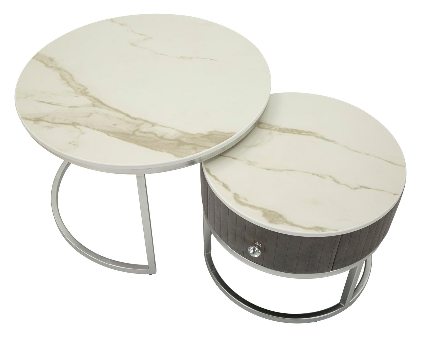 Salontafel Coffee Tables Greys Set 2 Pcs Ø 70×45 cm