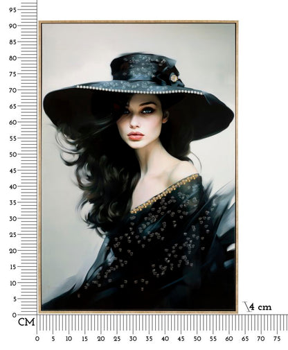 Schilderij On Canvas Lacquered Dori With Frame -a- 62×4×92 cm