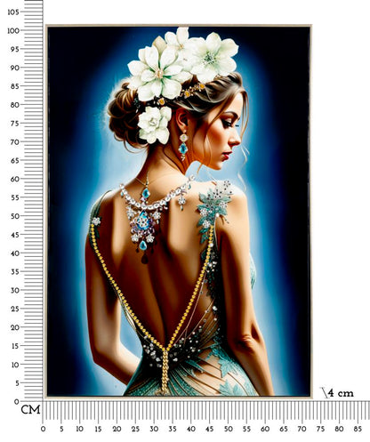 Schilderij Lacquered Canvas Isabel With Frame -h- 72×4×102 cm