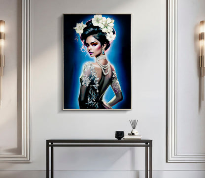 Schilderij On Canvas Lacquered Isabel With Frame -b- 72×4×102 cm