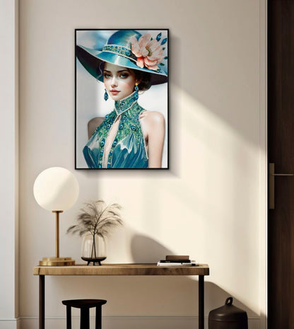 Schilderij On Canvas Lacquered Pam With Frame -b- 62×4×92 cm