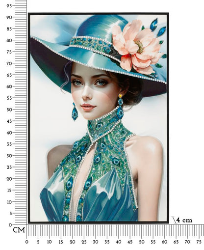 Schilderij On Canvas Lacquered Pam With Frame -b- 62×4×92 cm