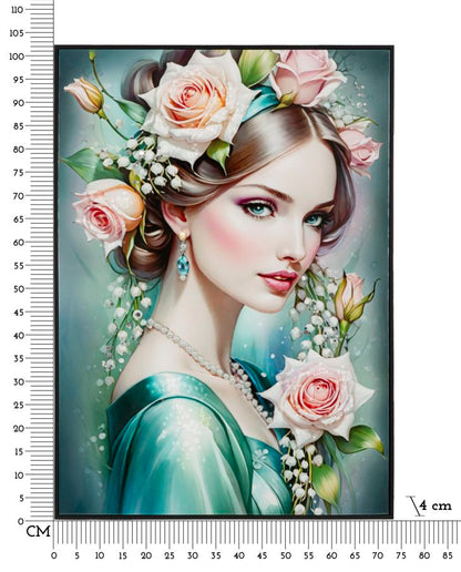 Schilderij Fantasy Lacquered Canvas With Frame -a- 72×4×102 cm