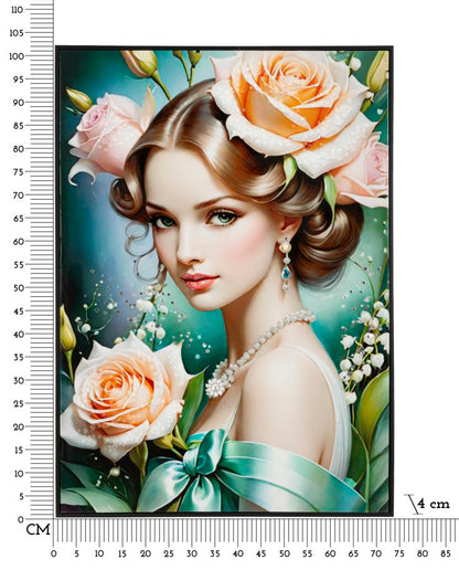 Schilderij Fantasy Lacquered Canvas With Frame -b- 72×4×102 cm