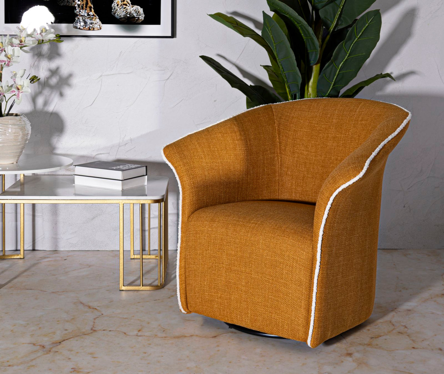 Fauteuil Senape Siena Swivel Armchair 83,5×66×80 cm
