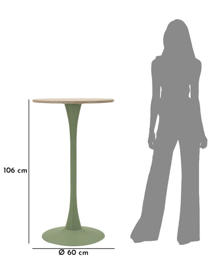 Tafel Bar Alaska Green Ø 60×106 cm
