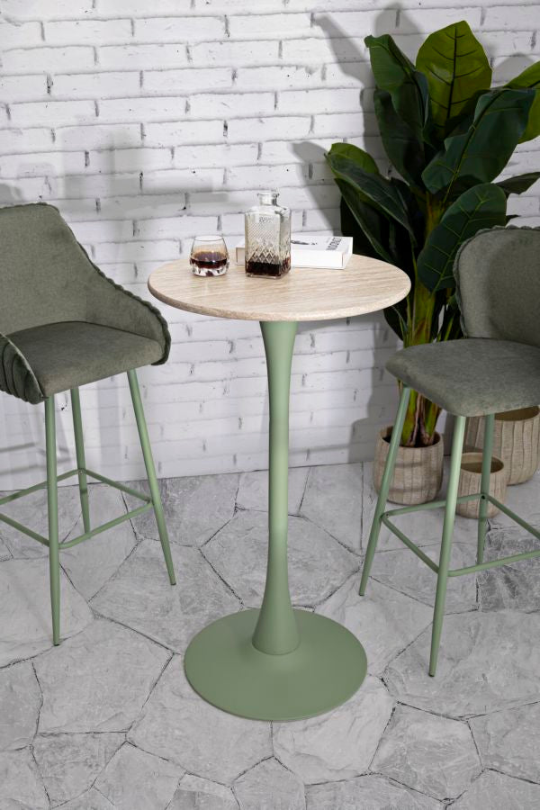 Tafel Bar Alaska Green Ø 60×106 cm