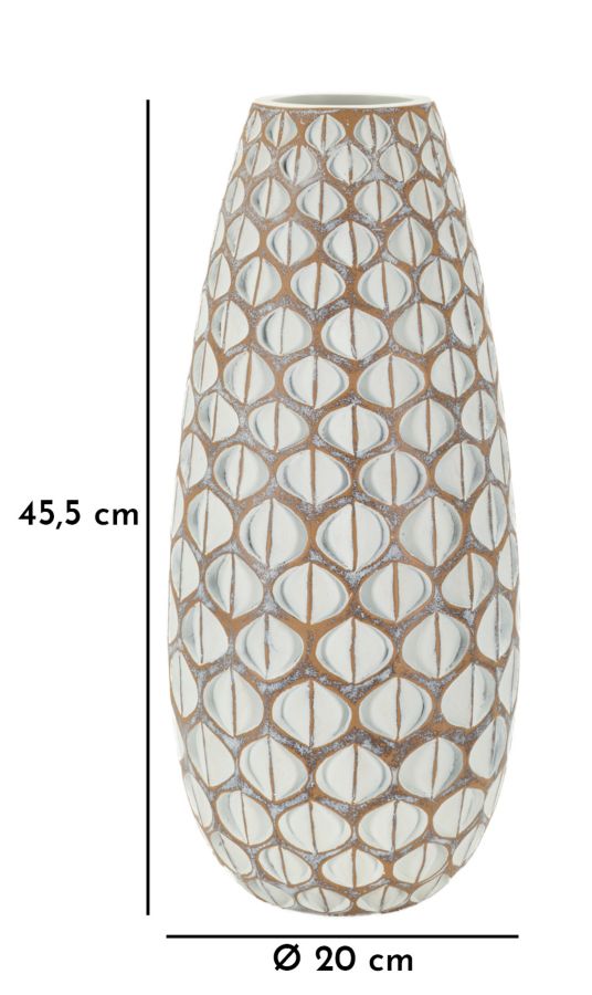 Vaas Resin Vase Tibet Cm Ø 20×45,5 cm