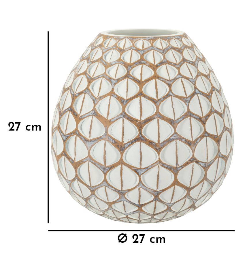 Vaas Resin Vase Tibet Ø 27×27 cm