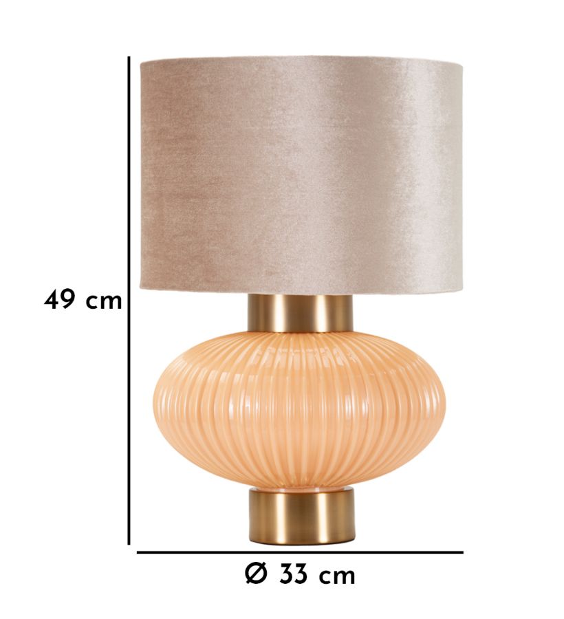 Tafellamp Perly Table Lamp -w- Ø 33×49 cm