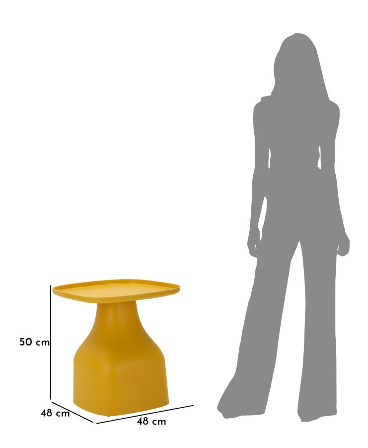 Salontafel Gea Table Yellow 48×48×50 cm
