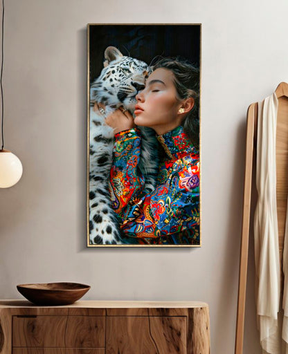 Schilderij Moira Lacquered Canvas With Frame -a- 52×4×102 cm