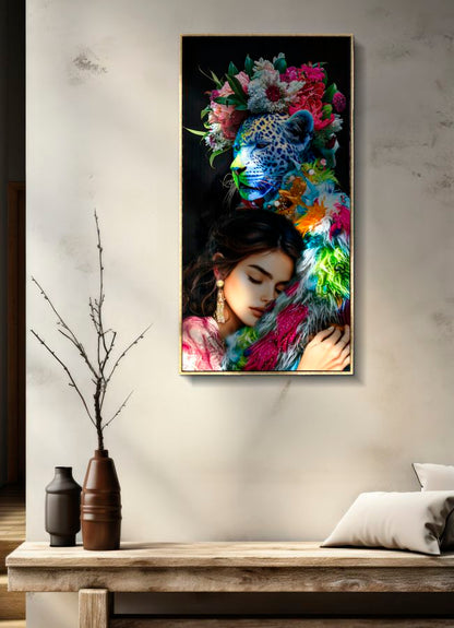 Schilderij Moira Lacquered Canvas With Frame -b- 52×4×102 cm