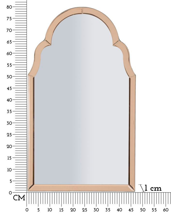 Spiegel Tangier Wall Mirror Pink 47×1×80 cm
