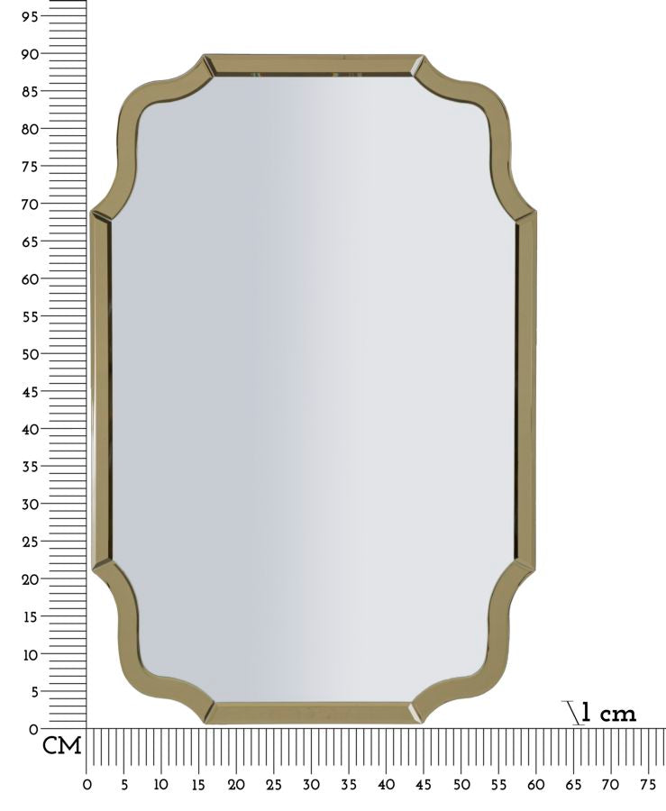 Spiegel Istanbul Gold 60×1×90 cm