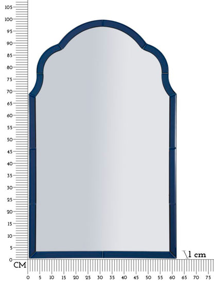 Spiegel Tangier Blue Wall Mirror 62×1×100 cm