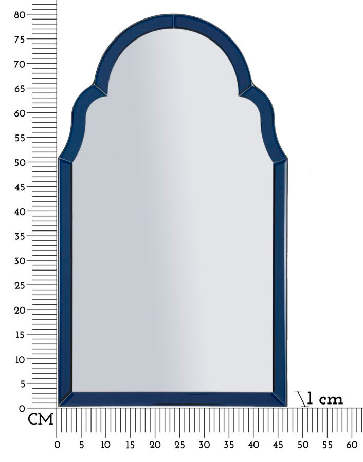 Spiegel Tangier Blue Wall Mirror 47×1×80 cm