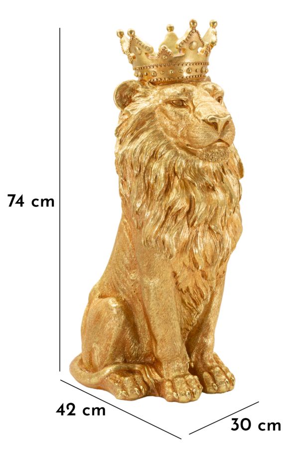 Decoratie King Lion Shant 30×42×74 cm