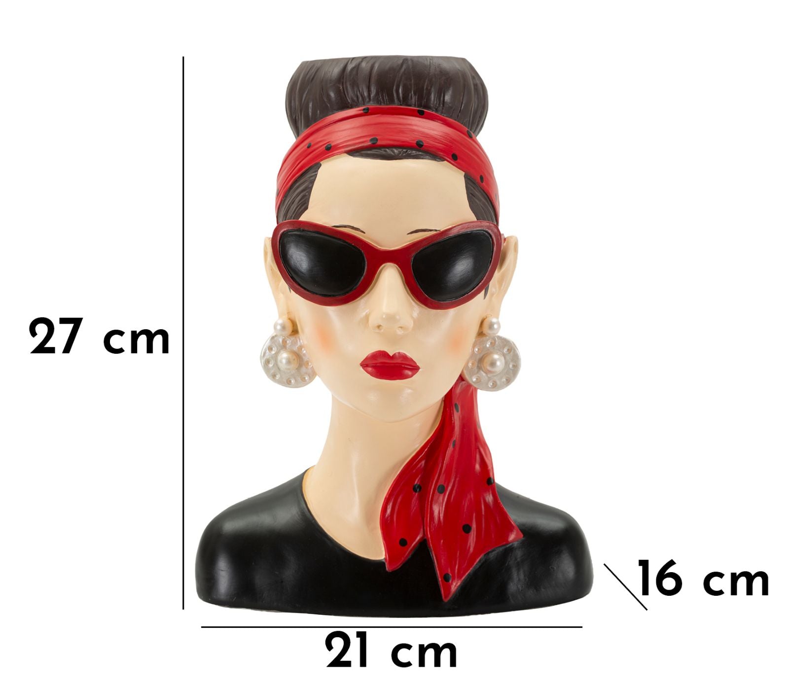 Decoratie Woman Vase Hollywood -b- 21×16×27 cm