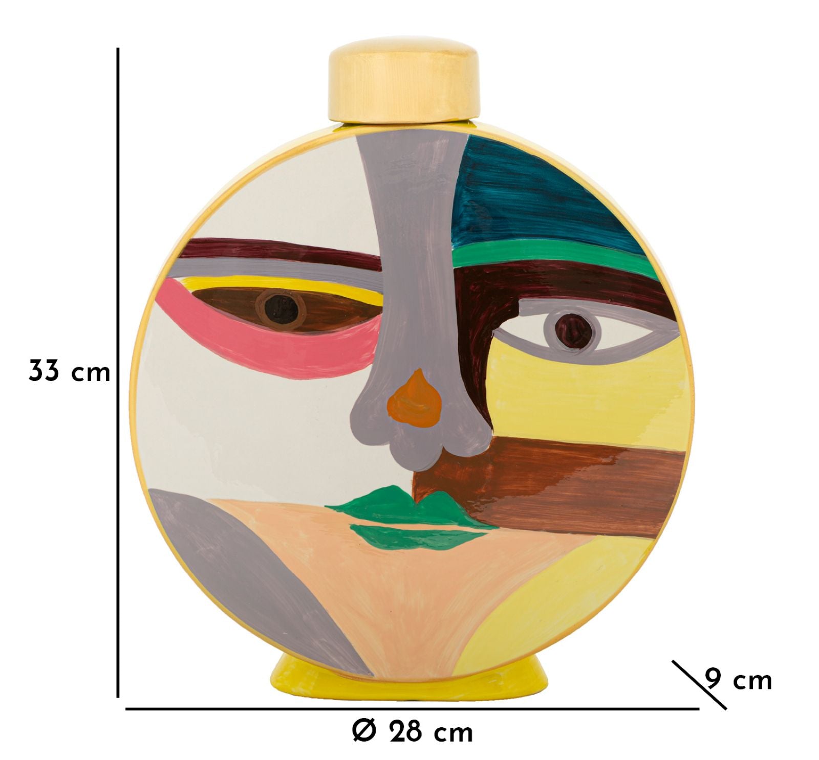 Vaas Pot Piccassy Color Round 28×9×33 cm