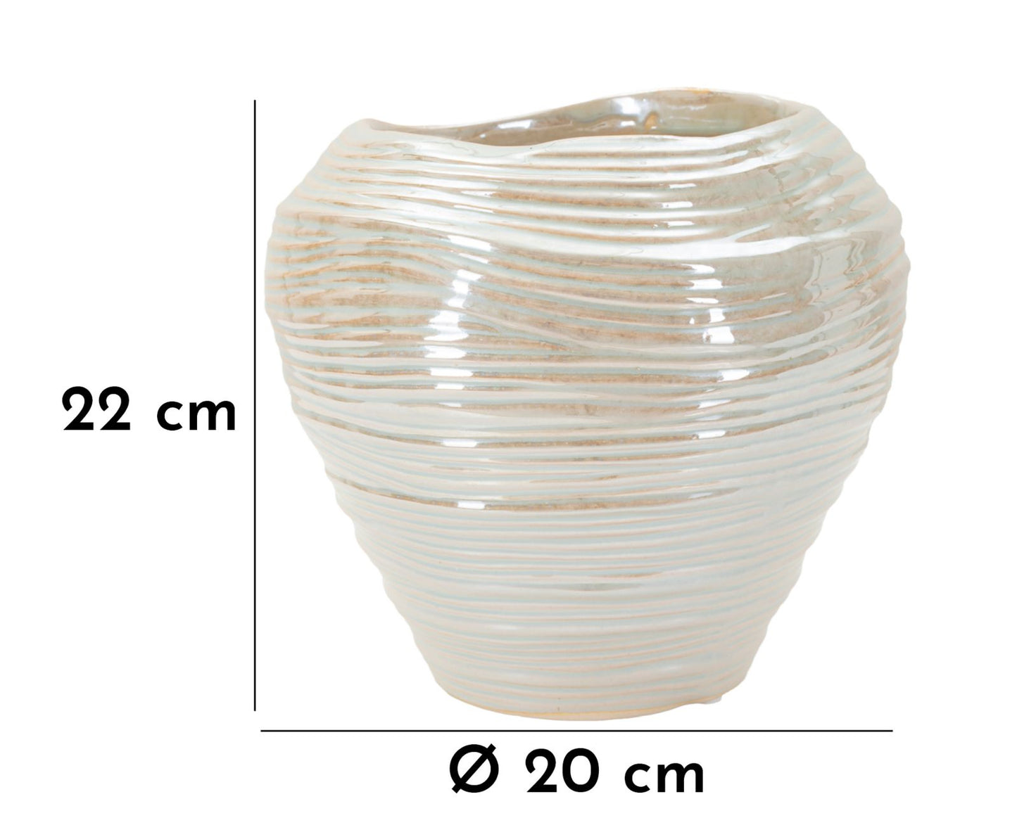 Vaas Cm Round Vase Ø 22 X 20