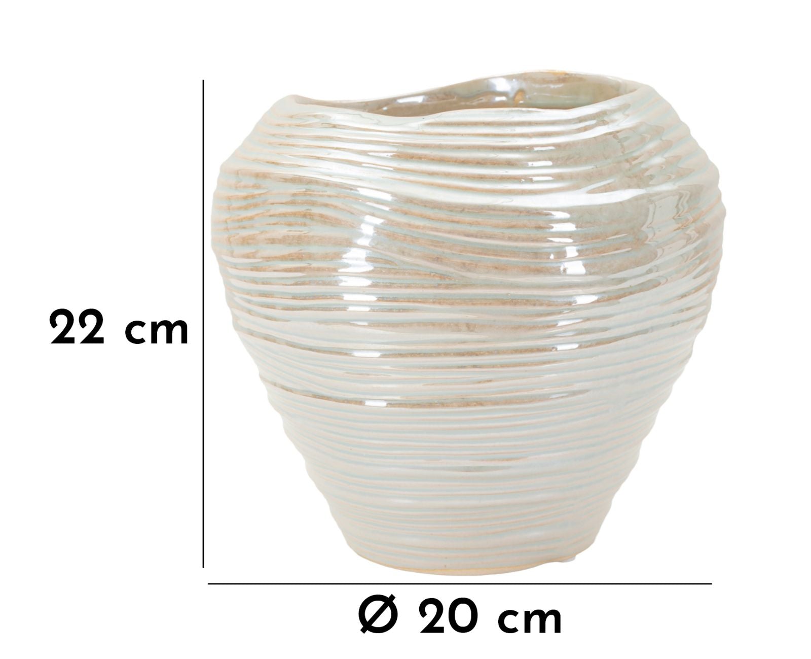 Vaas Cm Round Vase Ø 22 X 20