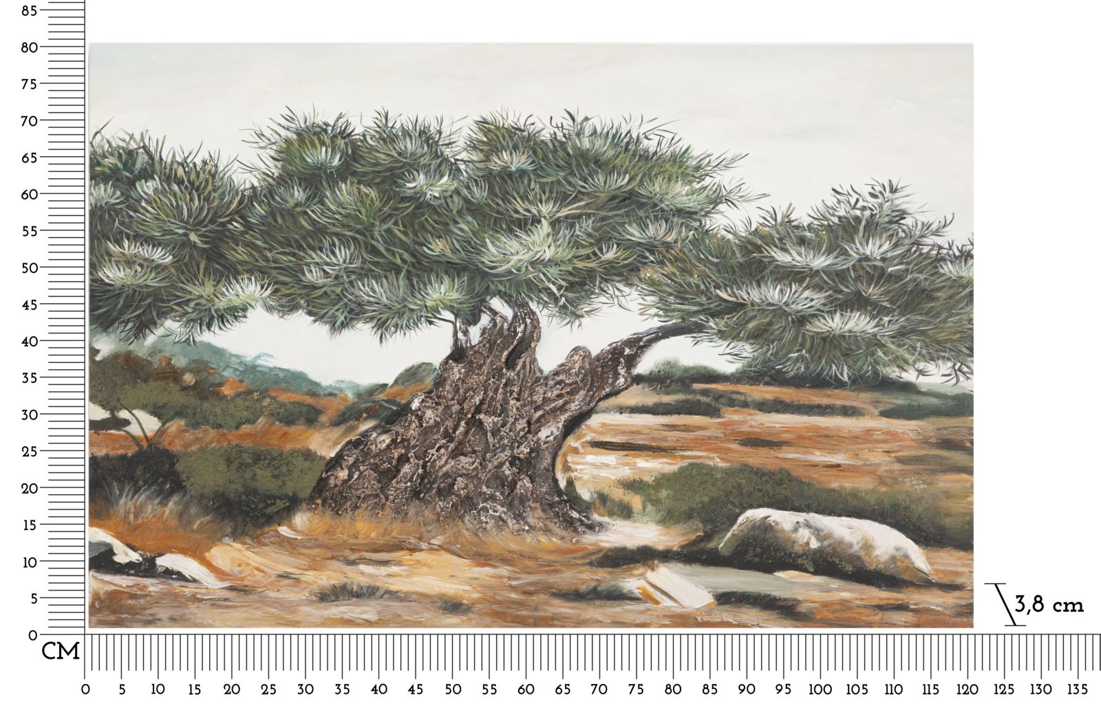 Schilderij Olive Oil Painting -w- 120×3,8×80 cm