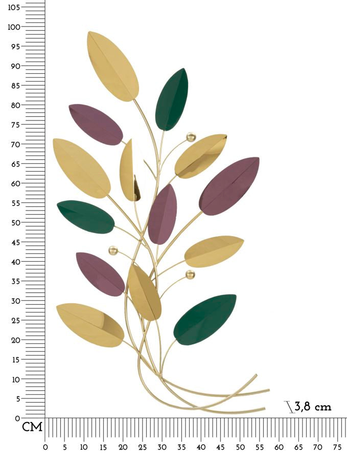 Wanddecoratie Colorful Wall Panel 59×3,8×98,4 cm