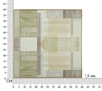 Schilderij Printed On Canvas Lines With Frame -h- 60×3×60 cm