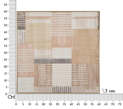 Schilderij On Canvas Lines With Frame -b- 60×3×60 cm